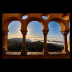 Window to the sea of ​​clouds from the Pena Palace