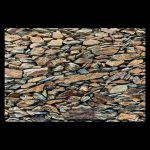 Muro de piedra típico de los pueblos de Guadalajara